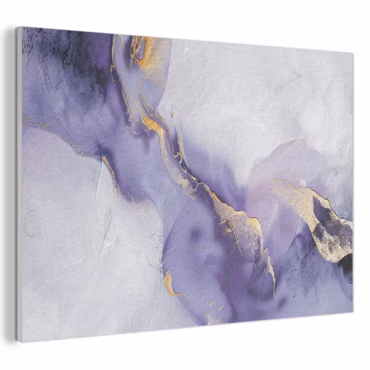 Akoestisch schilderij - Paars - Modern - Marmer - Abstract — 1