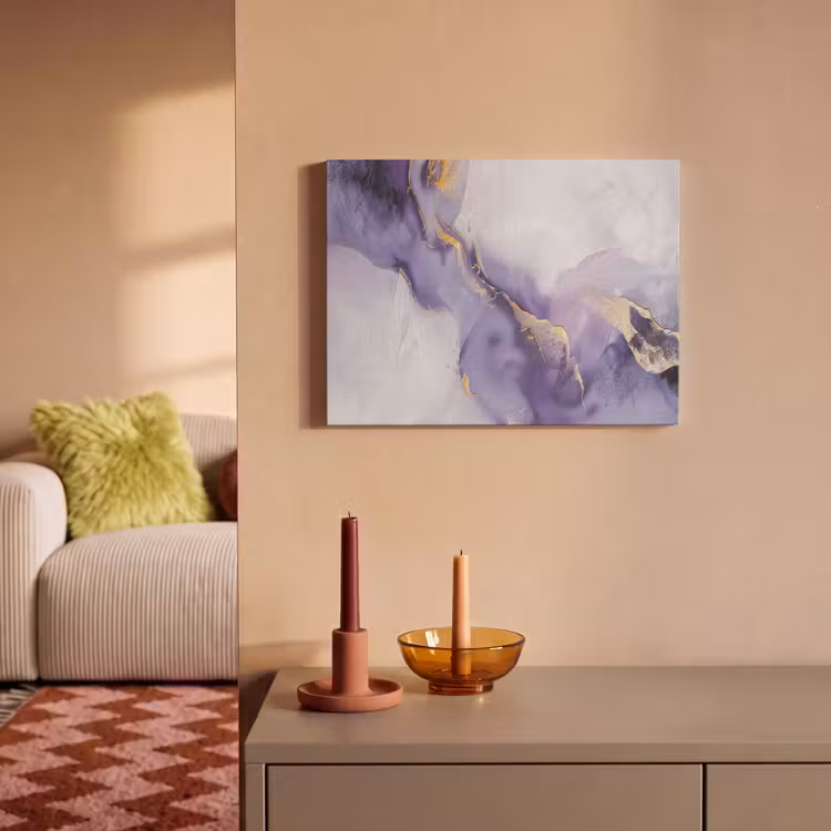 Akoestisch schilderij - Paars - Modern - Marmer - Abstract — 2