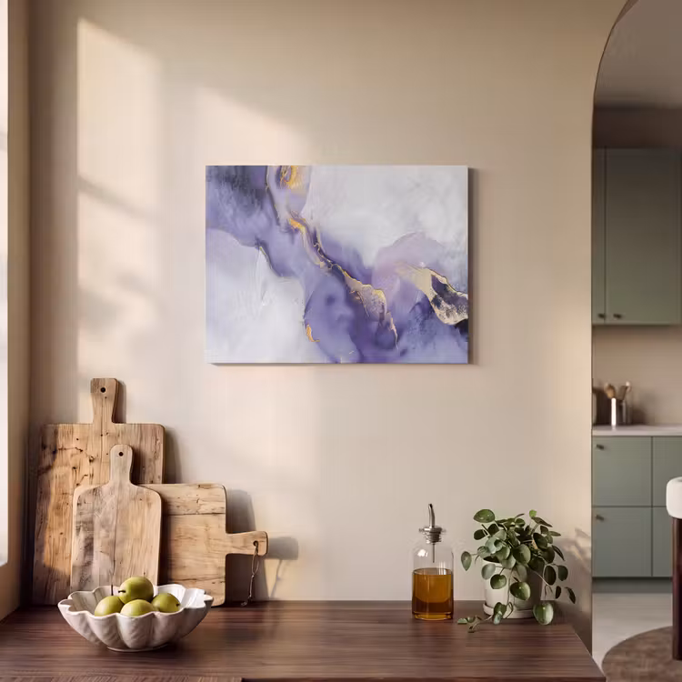 Akoestisch schilderij - Paars - Modern - Marmer - Abstract — 3