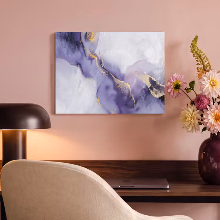 Akoestisch schilderij - Paars - Modern - Marmer - Abstract — 4