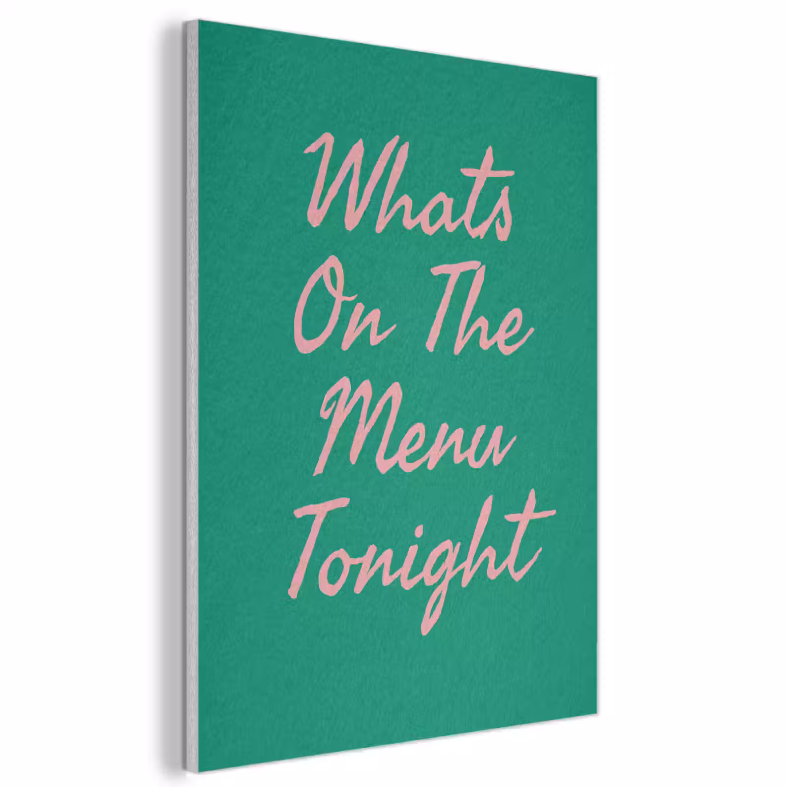 Akoestisch schilderij - Menu - Quote - Roze — 1
