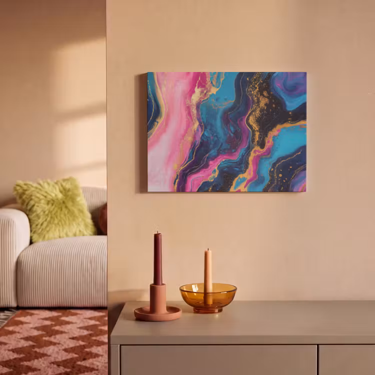 Akoestisch schilderij - Marmer - Modern - Goud — 2