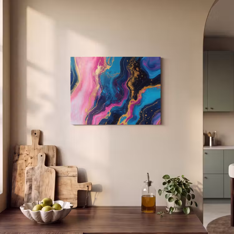 Akoestisch schilderij - Marmer - Modern - Goud — 3
