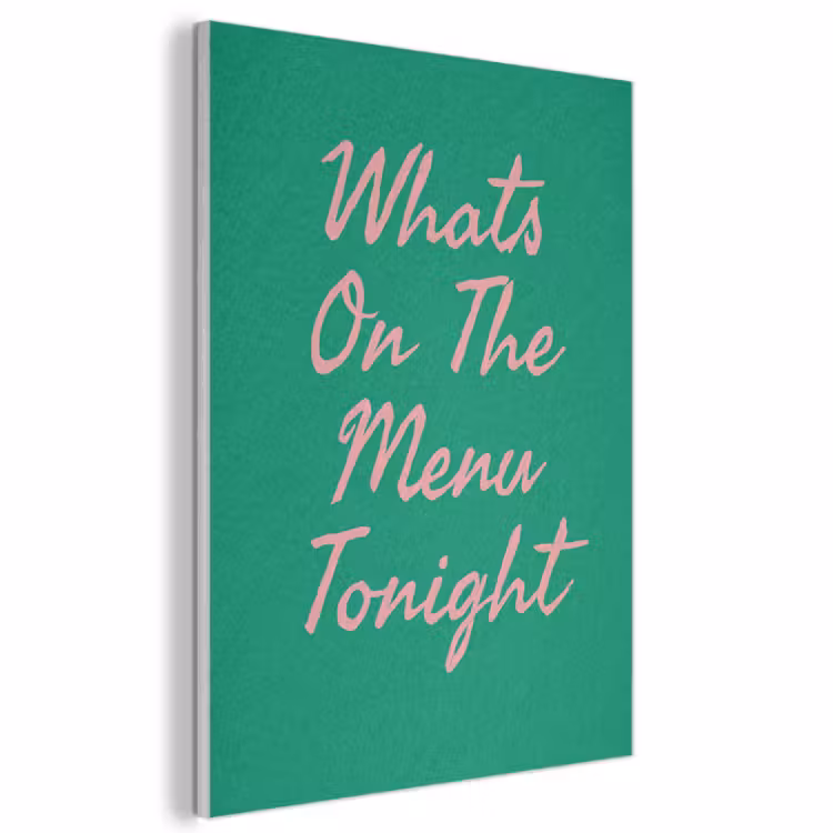 Akoestisch schilderij - Menu - Quote - Roze — 1