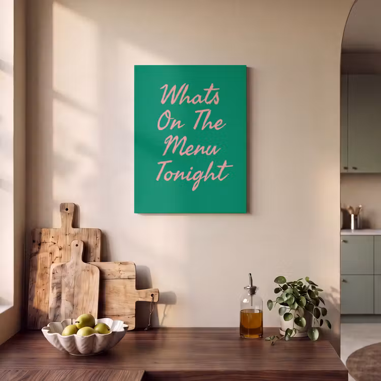 Akoestisch schilderij - Menu - Quote - Roze — 3