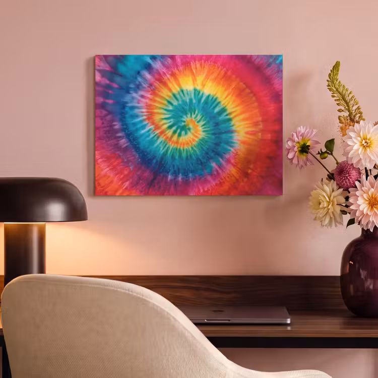 Akoestisch schilderij - Regenboogkleuren - Tie dye - — 4