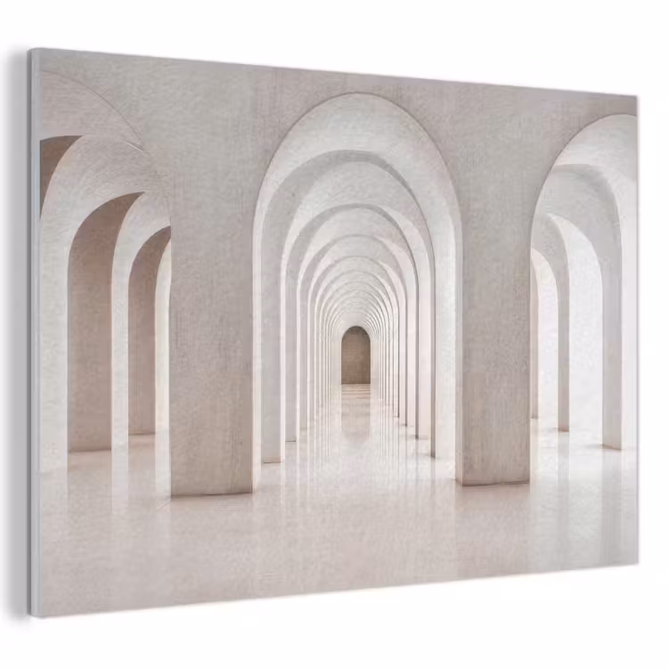 Akoestisch schilderij - Hal - Bogen - Symmetrisch - Modern — 1