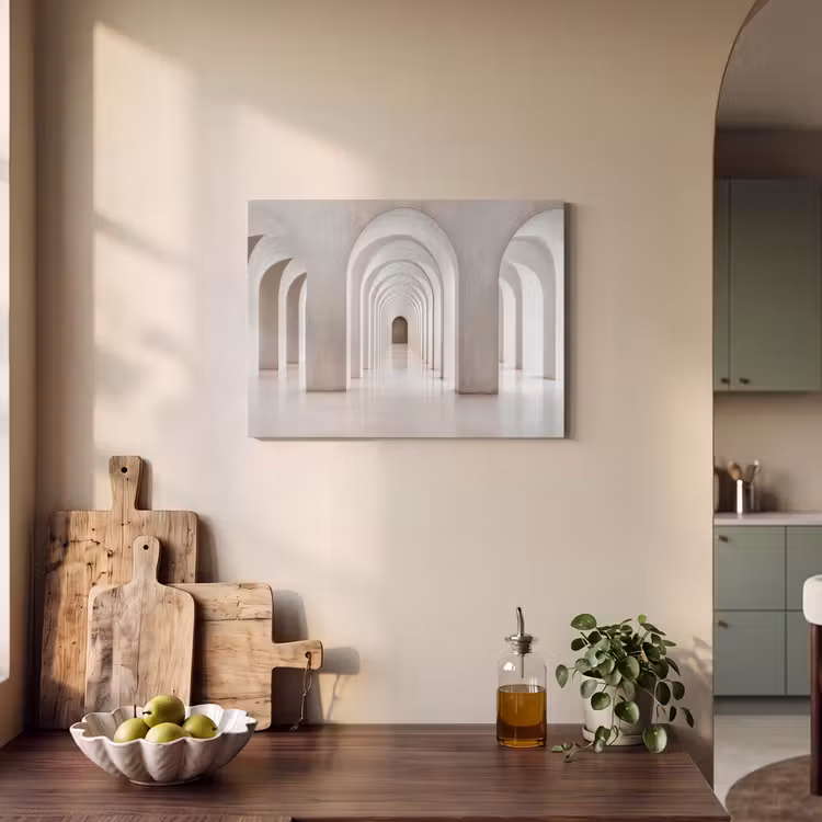 Akoestisch schilderij - Hal - Bogen - Symmetrisch - Modern — 3