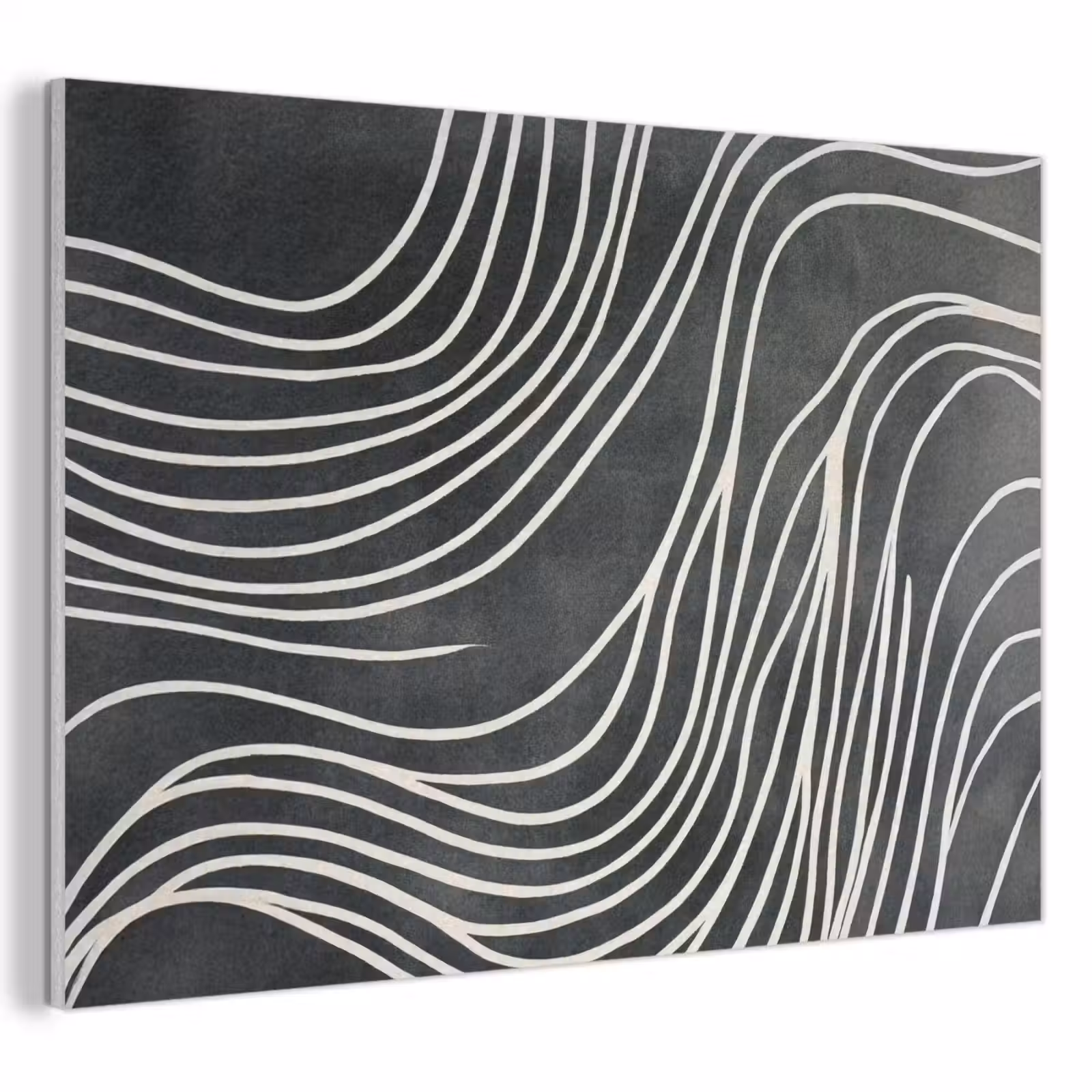 Akoestisch schilderij - Lijnen - Patroon - Abstract - Wit — 1