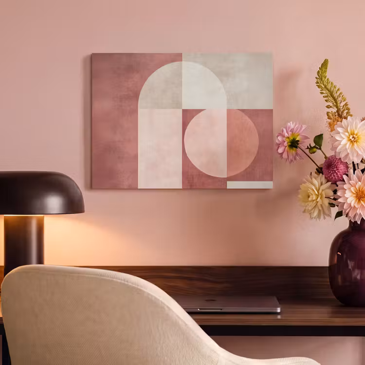 Akoestisch schilderij - Figuren - Abstract - Roze — 4