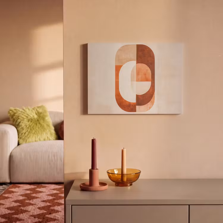 Akoestisch schilderij - Illustratie - Abstract - Vormen - Rood — 2