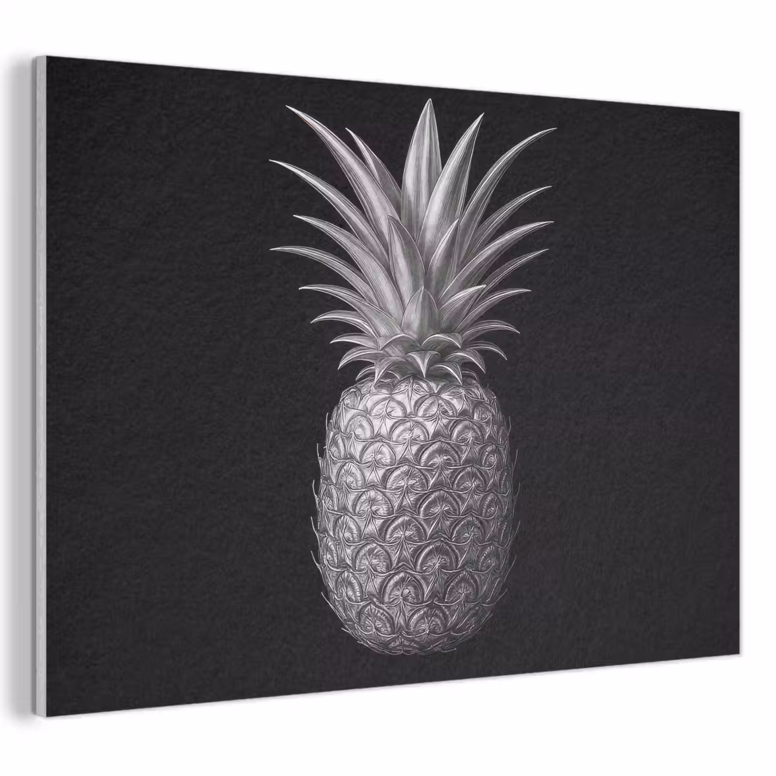 Akoestisch schilderij - Ananas - Gedetailleerd - Bladeren — 1