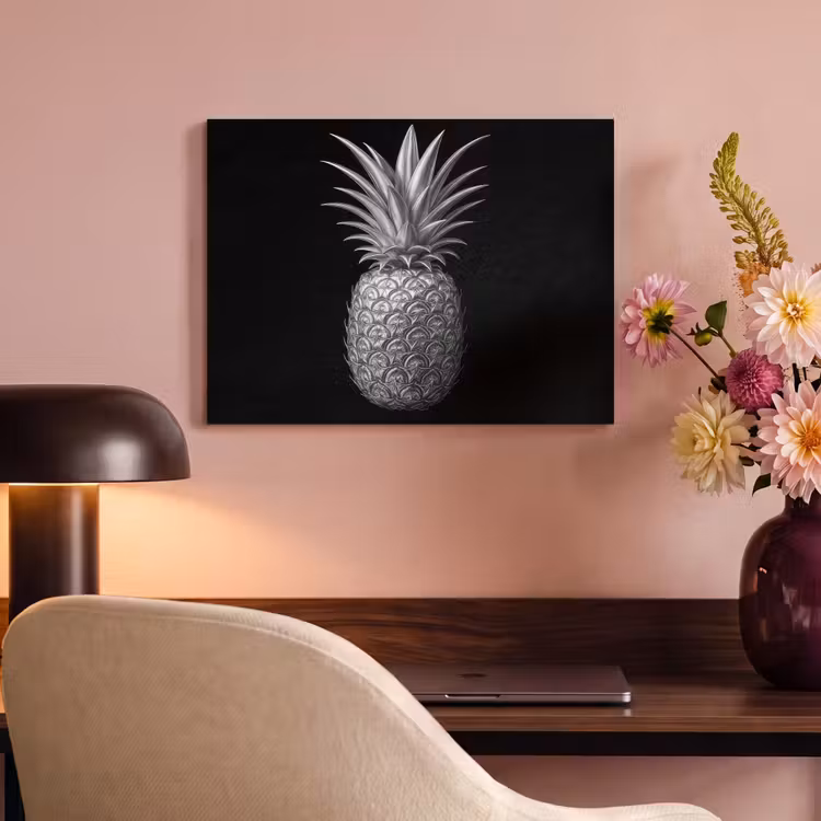 Akoestisch schilderij - Ananas - Gedetailleerd - Bladeren — 4
