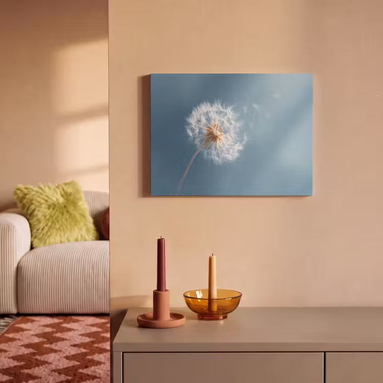 Akoestisch schilderij - Paardenbloem - Wind - Blauw — 2