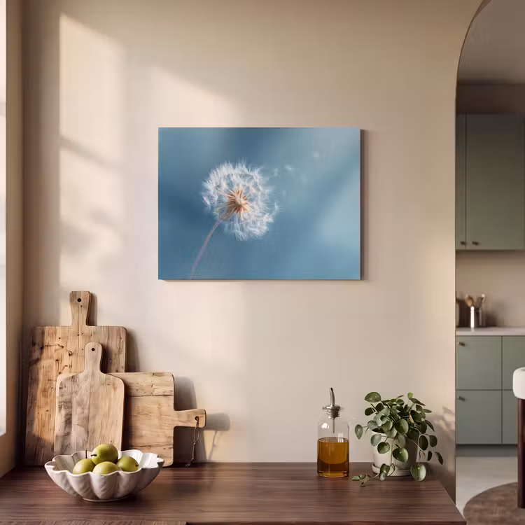 Akoestisch schilderij - Paardenbloem - Wind - Blauw — 3