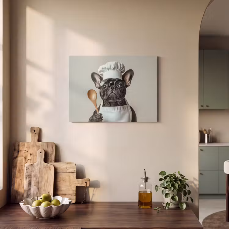 Akoestisch schilderij - Bril - Hond - Kok — 3