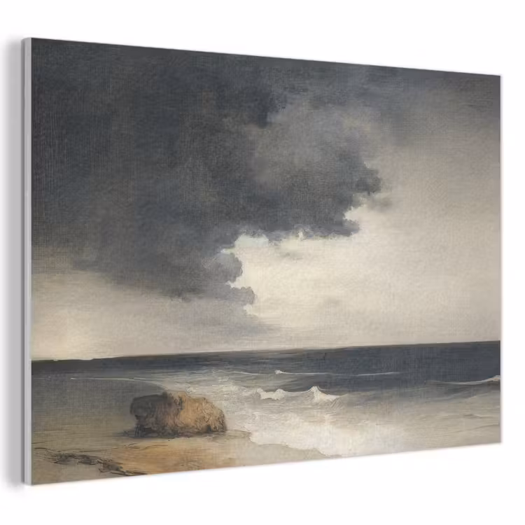 Akoestisch schilderij - Kust - Golven - Rots - Storm — 1