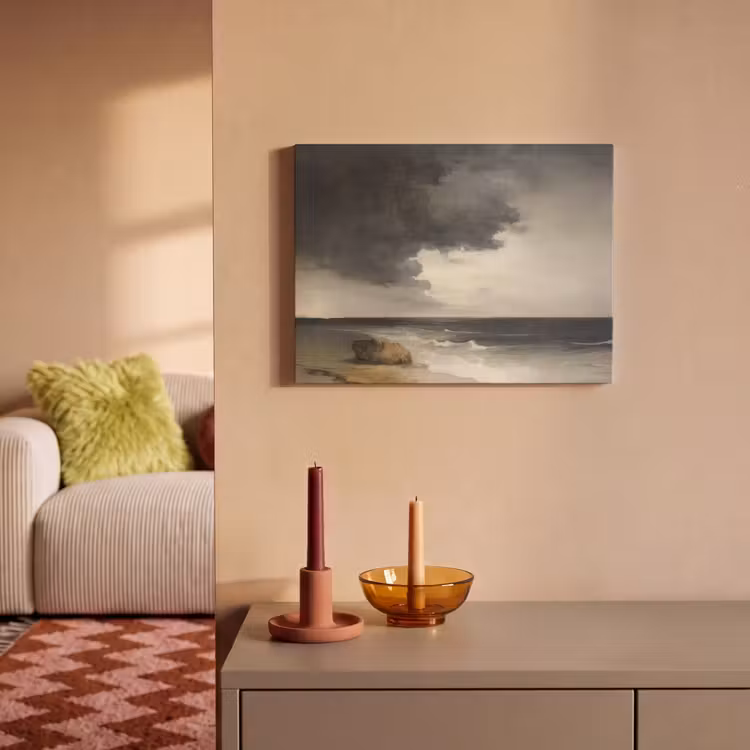 Akoestisch schilderij - Kust - Golven - Rots - Storm — 2