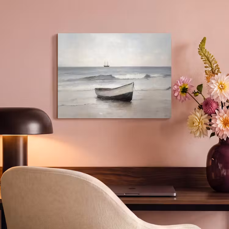 Akoestisch schilderij - Roeiboot - Zee - Horizon — 4