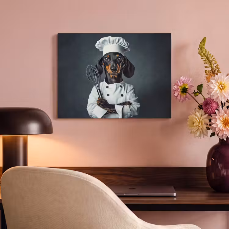Akoestisch schilderij - Hond - Garde - Kok — 4