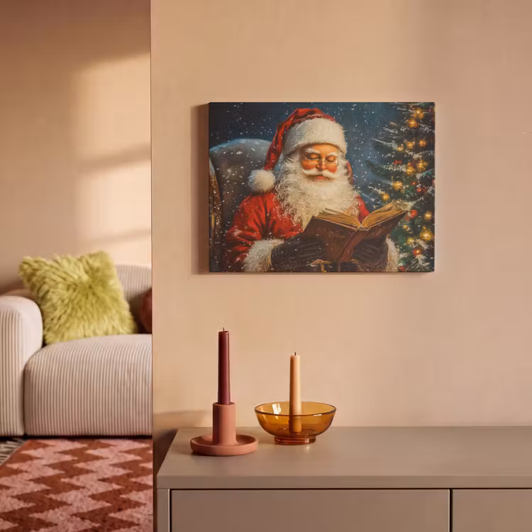 Akoestisch schilderij - Kerstman - Kerst - Winter - Kerstboom — 2