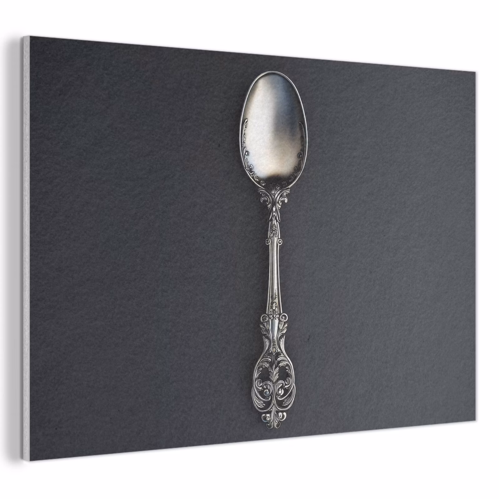 Akoestisch schilderij - Lepel - Zilver - Metaal — 1