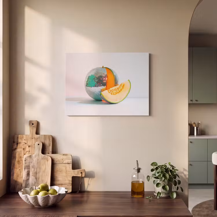 Akoestisch schilderij - Disco - Discobal - Meloen - Pastel — 3