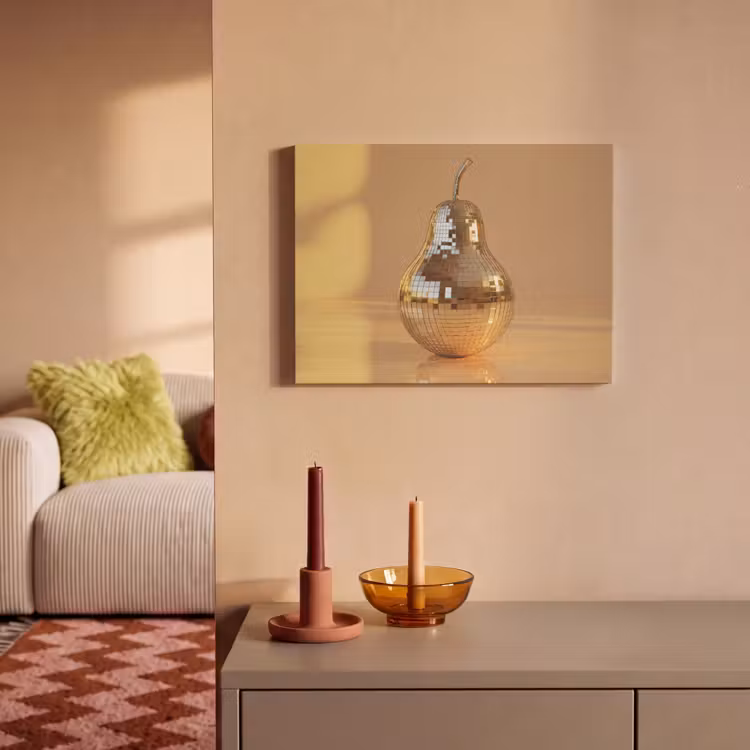 Akoestisch schilderij - Goud - Disco - Glitter - Peer — 2