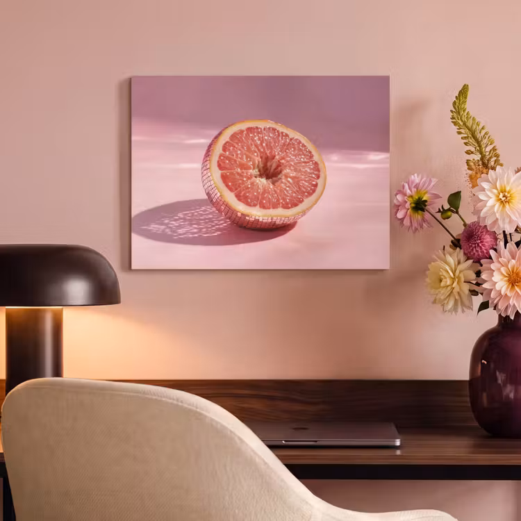 Akoestisch schilderij - Grapefruit - Roze - Disco - Shiny — 4
