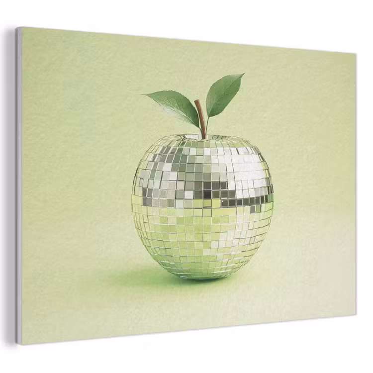 Akoestisch schilderij - Groen - Disco - Decoratie - Appel — 1