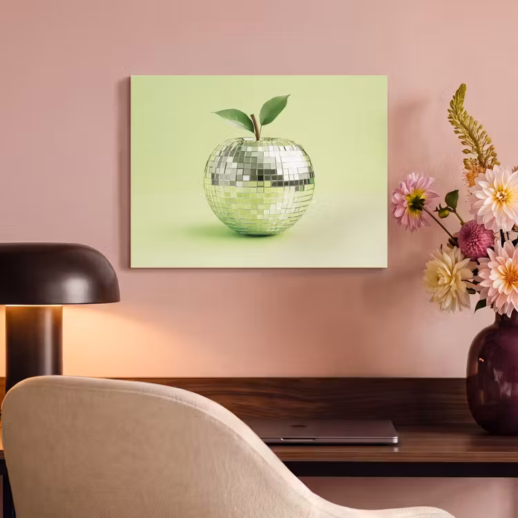 Akoestisch schilderij - Groen - Disco - Decoratie - Appel — 4