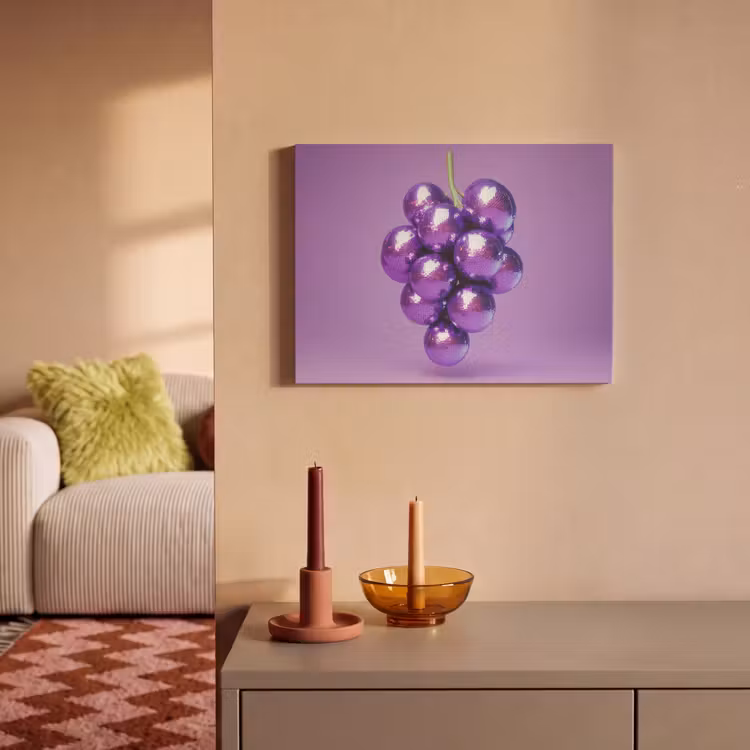 Akoestisch schilderij - Druif - Disco - Glitter - Paars — 2