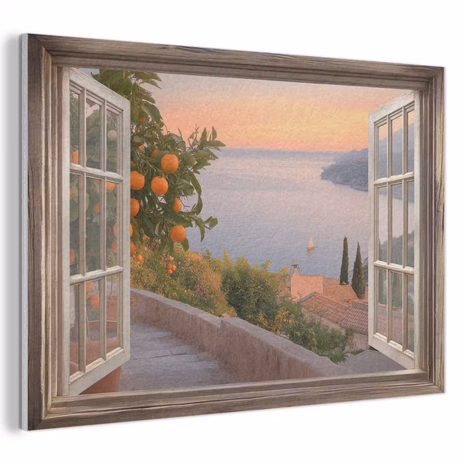 Akoestisch schilderij - Doorkijk - Uitzicht - Meer - Landschap — 1