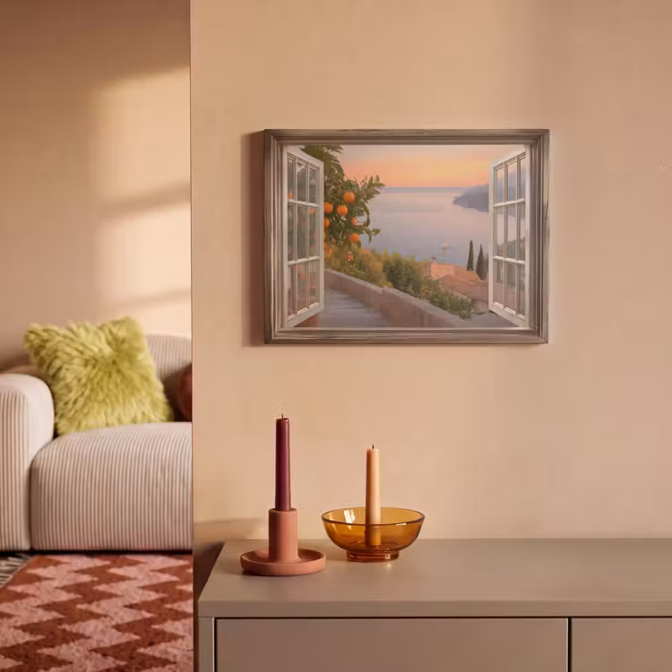 Akoestisch schilderij - Doorkijk - Uitzicht - Meer - Landschap — 2