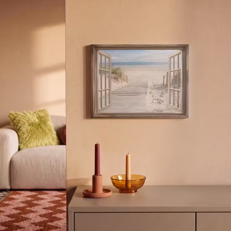 Akoestisch schilderij - Doorkijk - Strand - Duinen - Pad - Landschap — 2
