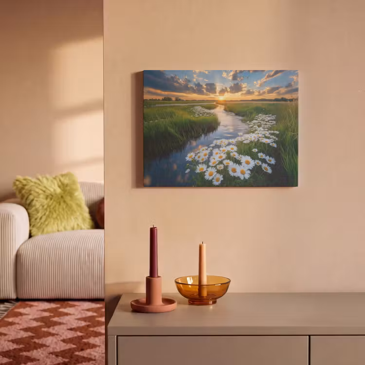 Akoestisch schilderij - Beekje - Landschap - Margriet — 2
