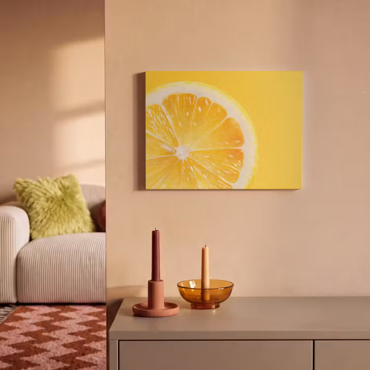 Akoestisch schilderij - Citroen - Geel - Zonnig — 2