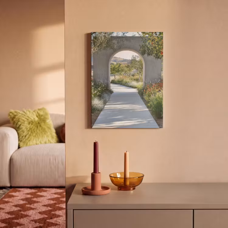 Akoestisch schilderij - Doorkijk - Pad - Beton - Landschap — 2