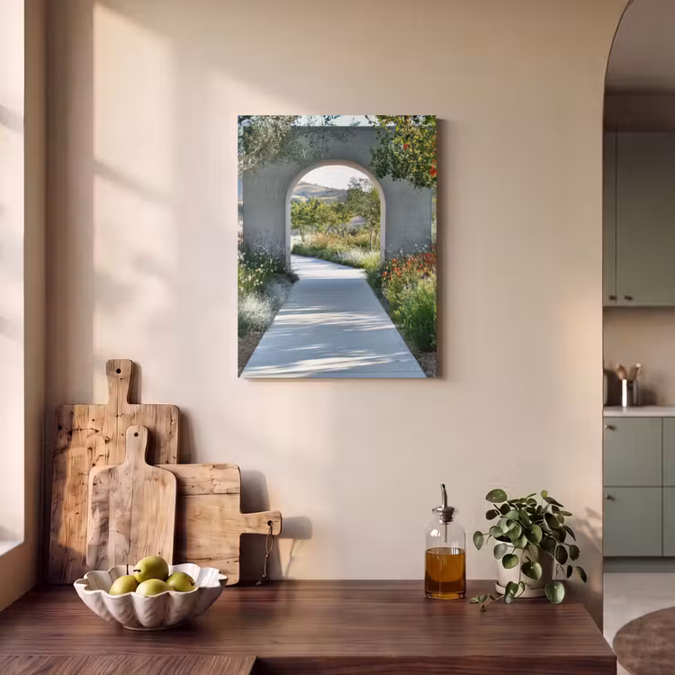 Akoestisch schilderij - Doorkijk - Pad - Beton - Landschap — 3