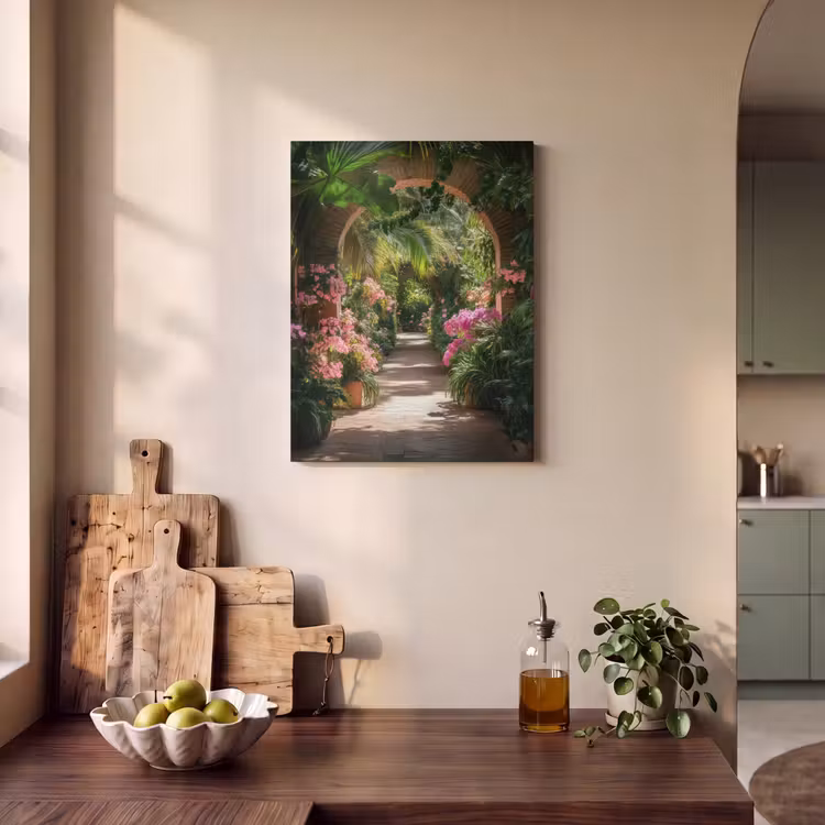 Akoestisch schilderij - Doorkijk - Tropisch - Bloemen - Natuur — 3