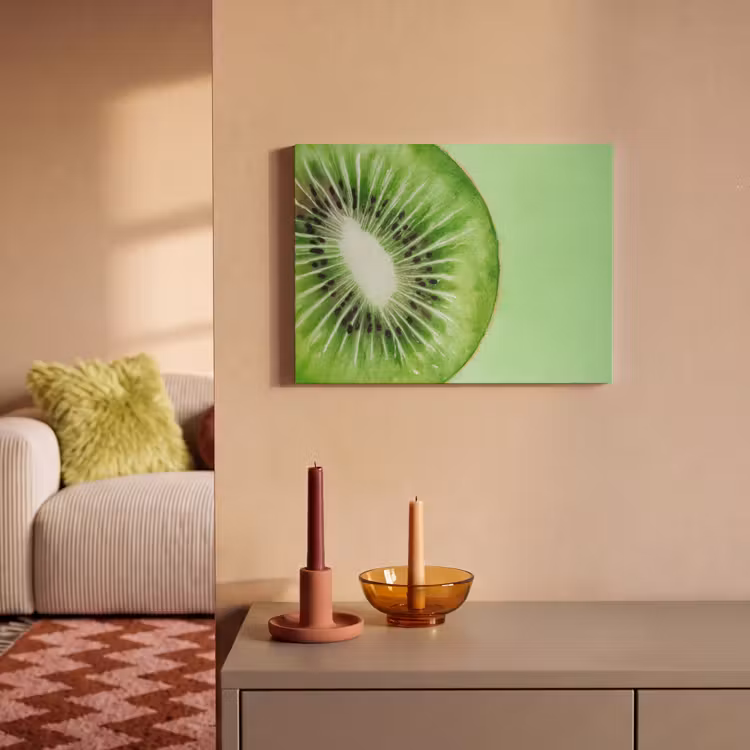 Akoestisch schilderij - Kiwi - Groen - Fris — 2