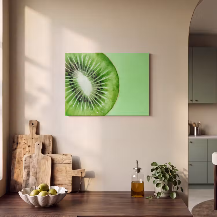 Akoestisch schilderij - Kiwi - Groen - Fris — 3