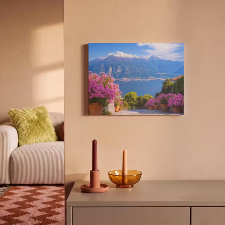 Akoestisch schilderij - Lake Como - Italië - Landschap — 2