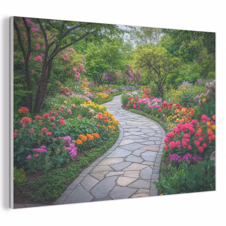 Akoestisch schilderij - Park - Bloemen - Tuin — 1