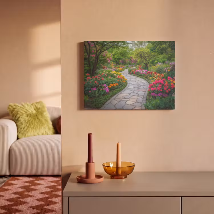 Akoestisch schilderij - Park - Bloemen - Tuin — 2