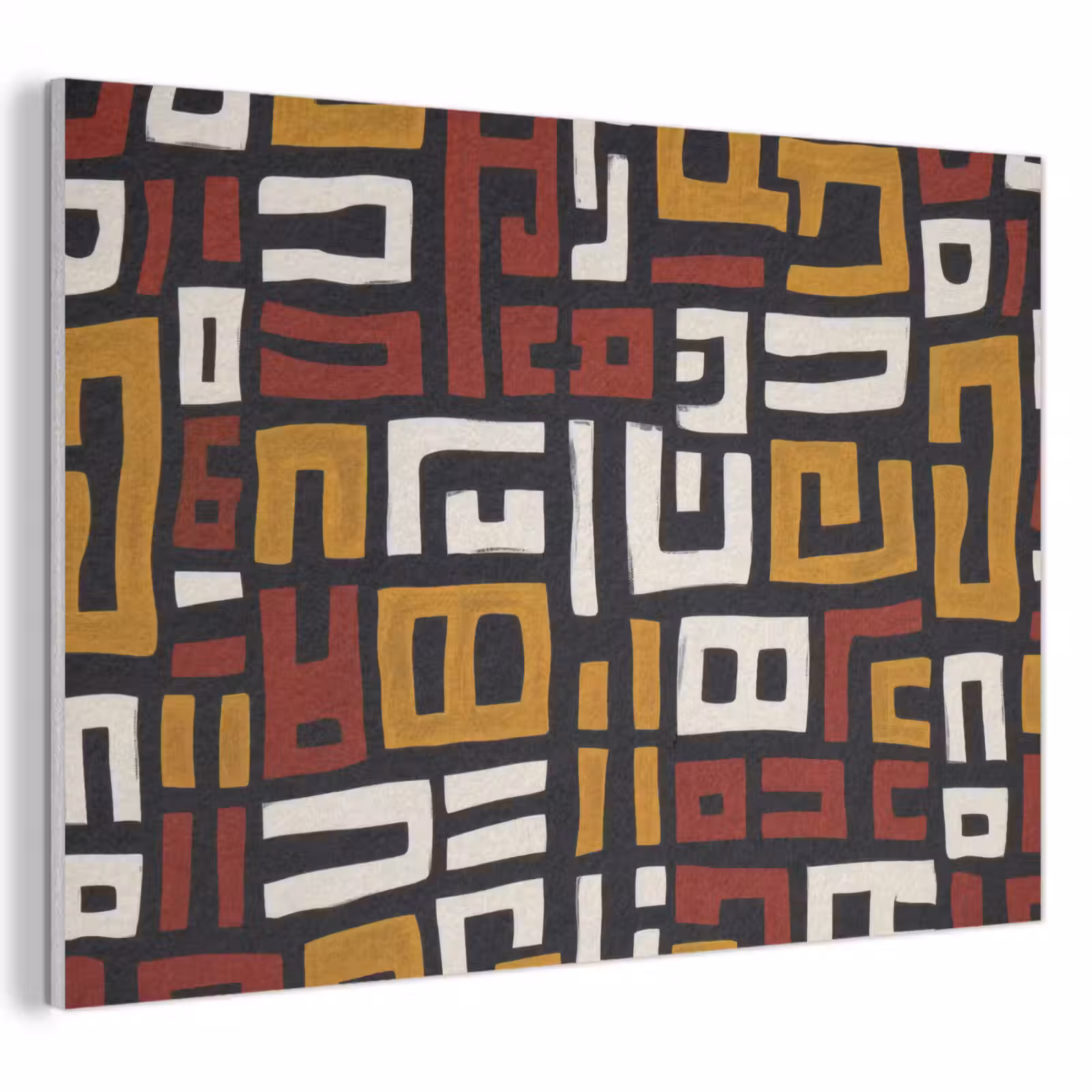 Akoestisch schilderij - Abstract - Patroon - Rood — 1