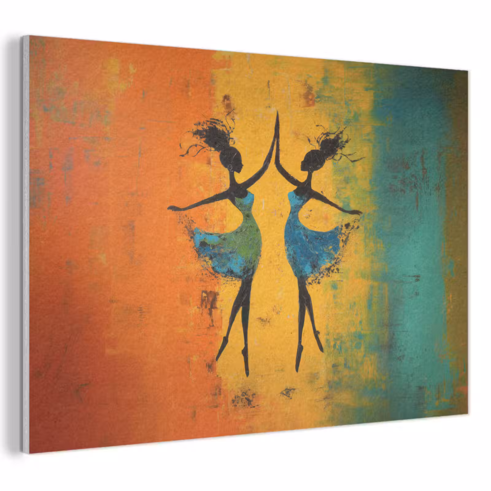 Akoestisch schilderij - Dansen - Vrouwen - Verfstructuur — 1