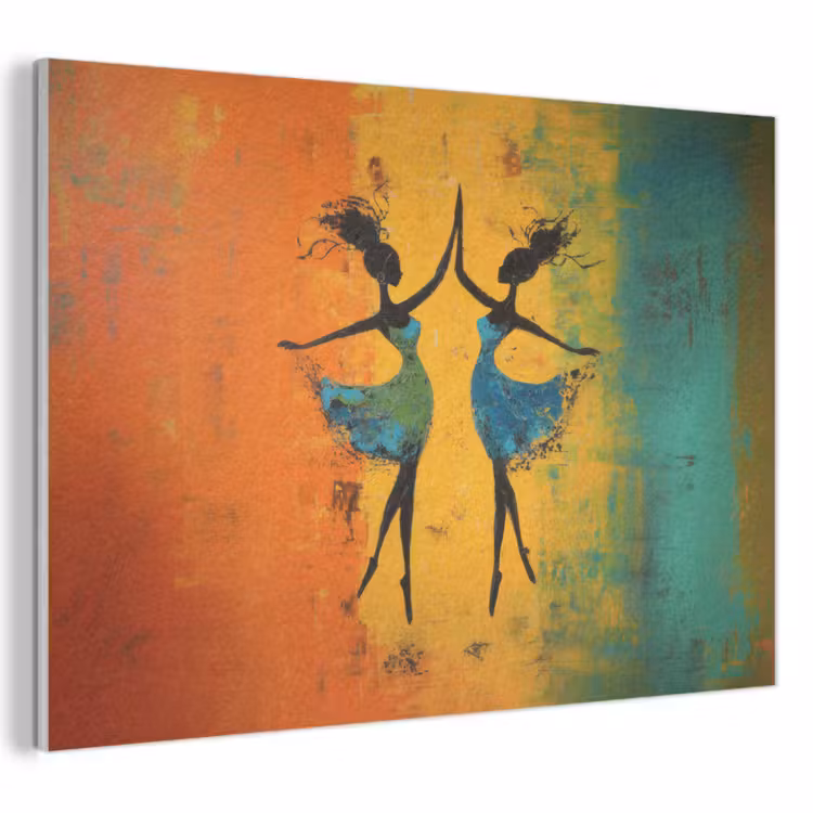 Akoestisch schilderij - Dansen - Vrouwen - Verfstructuur — 1