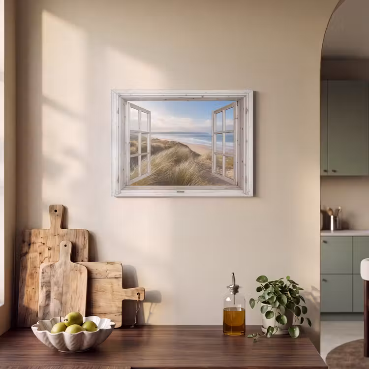 Akoestisch schilderij - Doorkijk - Zee - Strand - Duinen — 3