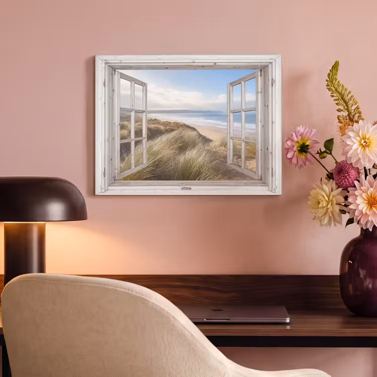 Akoestisch schilderij - Doorkijk - Zee - Strand - Duinen — 4